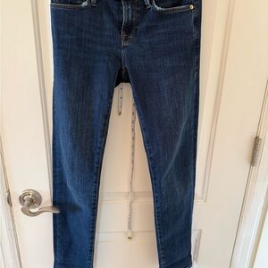 Frame Denim Le Garçon Dark Blue Straight Leg Jeans